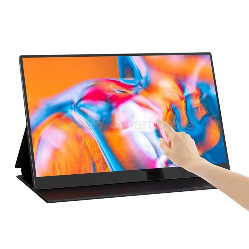 15.6 Inch Portable Monitor Enlarge Screen IPS Wire Connectivity for Phones Computers PS Games High Resolution Wide Compatibility