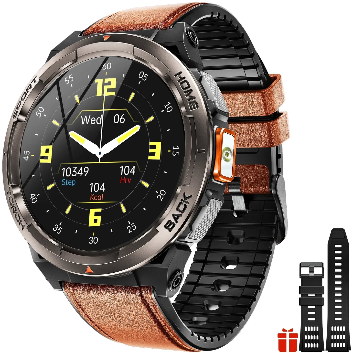 New Smart Watch KE5 3ATM Waterproof Original Design Sports Watch with Compass and Altitude Barometer LED Flashlight Call