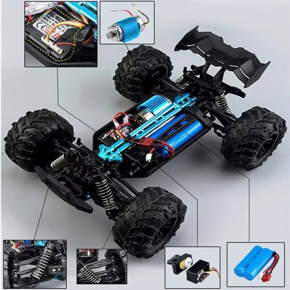 1:16 Scale Large RC Car 50Km/H High Speed 4WD Children Toy for Boys Remote Control Car 2.4G off Road Monster Truck RC Toy