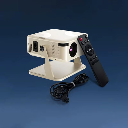 Portable 650ANSI Projector Native 1080P Android 11 Auto Focus & Keystone 4K 360° Rotate Wifi6 BT5.2 Airmouse Home Theater