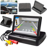 4.3 Inch Foldable Screen TFT LCD Vehicle Car Backup Monitor Camera Kit Rear View Reverse Parking System Night Vision Camera