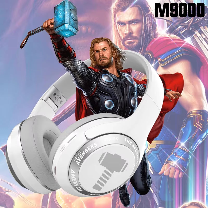 Marvel Spider Man Bluetooth Eagles over Ear Foldable Computer Wireless Headphones Noise Cancellation HIFI Stereo Gaming Headset