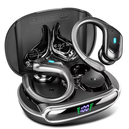 Wireless Earphones Headphones Hifi Music Stereo Sport Noise Reduction Headset Charging Box Led Display HD Call Earbuds