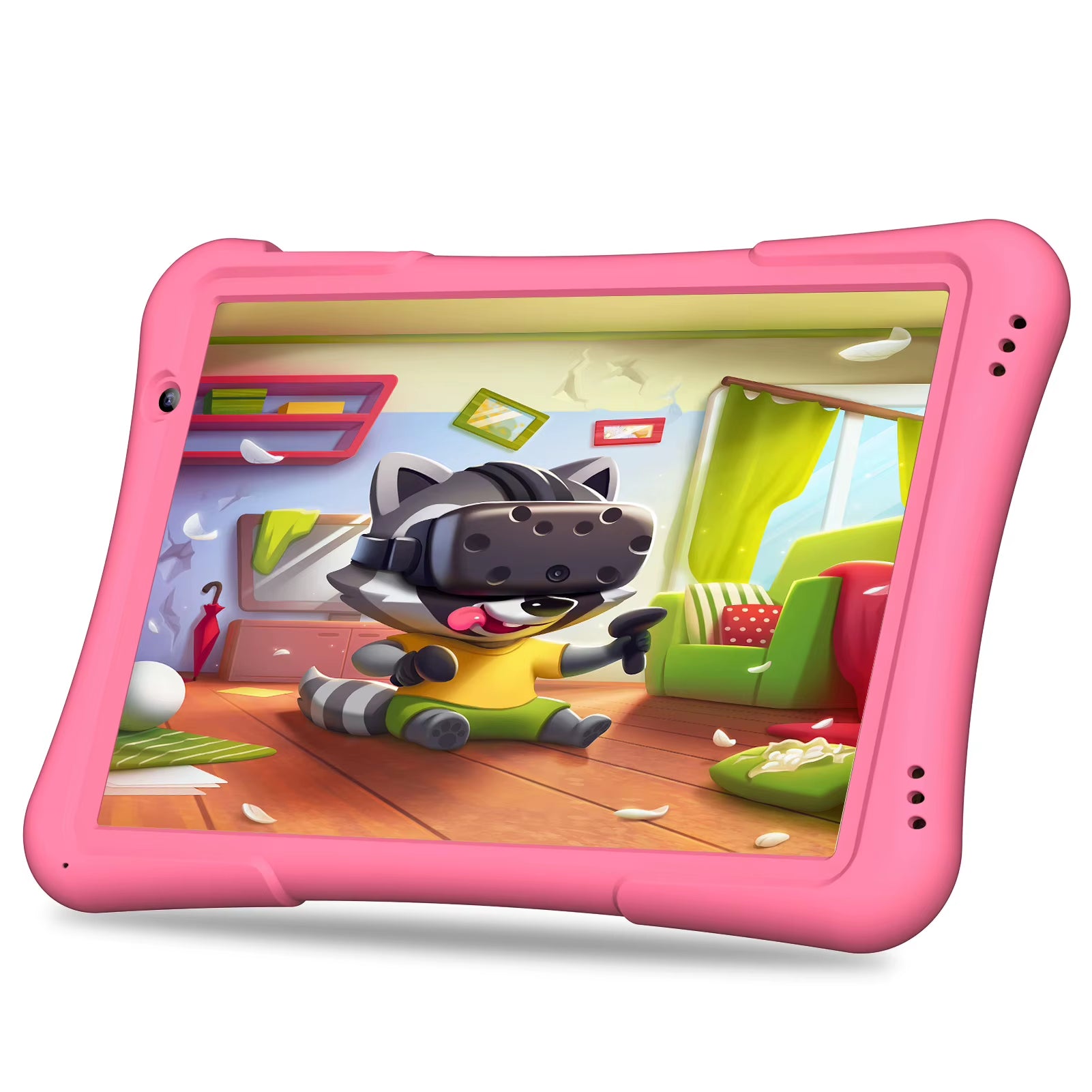 10 Inch Kids Tablet Android 12, 4GB(2+2)+32GB, Quad Core, 6000 Mah, Wifi 6, Dual Camera, Bluetooth, Toddler Tablet