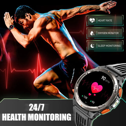 New Smart Watch KE5 3ATM Waterproof Original Design Sports Watch with Compass and Altitude Barometer LED Flashlight Call