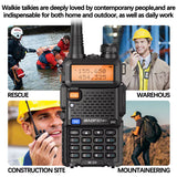 1/2PCS  M-5R 8W Walkie Talkie Multi Band Type-C Wireless Copy Frequency AM Long Range for UV-5R Two Way Ham Radio