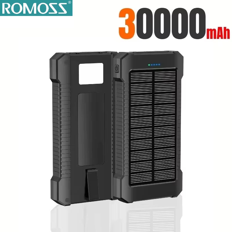 120W 500000Mah Solar Power Bank Portable Large Capacity Super Fast Charging Outdoor External Battery for Iphone 17/16/15