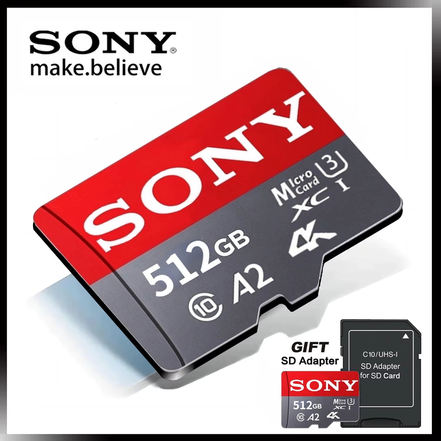 SD Memory Card Extreme Micro TF SD Card 1TB 512GB 128GB 256GB U3 V30 4K Full Memory Flash Cards for Phone Computer Camera