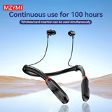 MZYMI I35 Wireless Earphone Bluetooth5.1 Neckband in Ear Headphone 9D Hifi Stereo Sport Running Headset for Android Ios