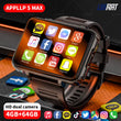 APPLLP 5 MAX Android Watch Phone Square Big Screen Wifi 4G Calls Smartwatches Dual Camera with Flashlight Gaming Watch