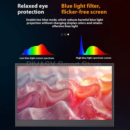 15.6 Inch HD Touch Display Portable Monitor for Switch Laptop Extension One-Cable Connection IPS A+ Panel 72%Srgb Color Gamut