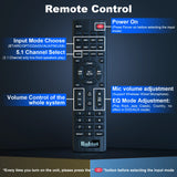 Surround Sound Systems Home Theater System - 800 Watts Peak Power 6.5" Subwoofer 5.1/2.1 Wired Stereo Speakers