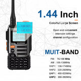 UV-K68 Walkie Talkie Air Band Radio TYPE-C K68 Charge UHF VHF DTMF FM NOAA Wireless Frequency Two Way Radio