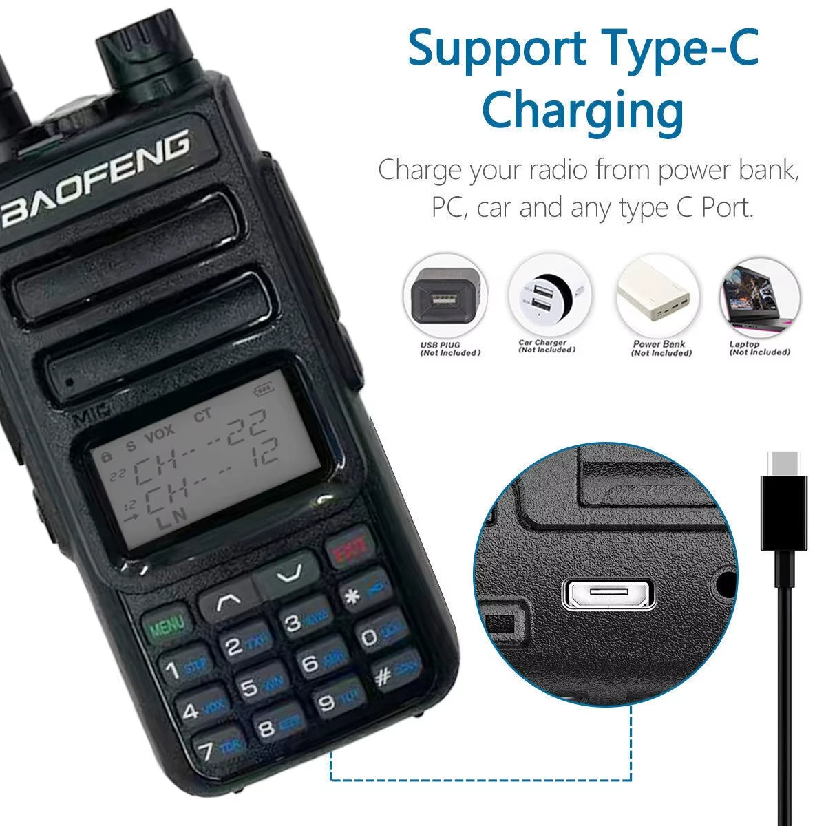 TH-15S TH 15S Ham Handheld Radio 5W Uhf Vhf Two Way Radio Long Range Handheld Dual Band Walkie Talkie