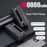 1000000Mah Large Capacity Power Bank Digital Display 120W Fast Charging Outdoor Power Supply for Xiaomi Huawei Iphone