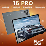 2025 Pad 16 Pro Tablet 10 Inch Android 4K WIFI 10000Mah 16GB+1TB Tablets Dual SIM Snapdragon 870 Tablet PC for Children Kids Tab