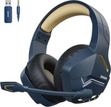 BW01 Wireless Gaming Headset with Mic for PC PS4 PS5 2.4G Bluetooth USB Gamer Headphones with Mic for Laptop Computer