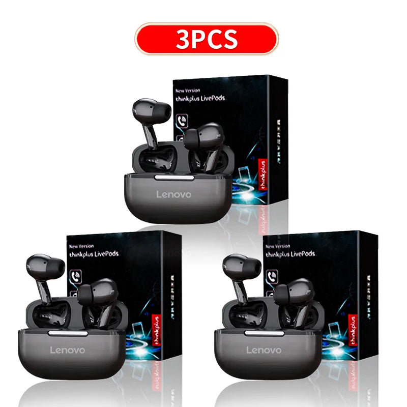 Lenovo  Wireless Earphones Bluetooth Headset In-Ear Earphones with Microphone for Ios/Android