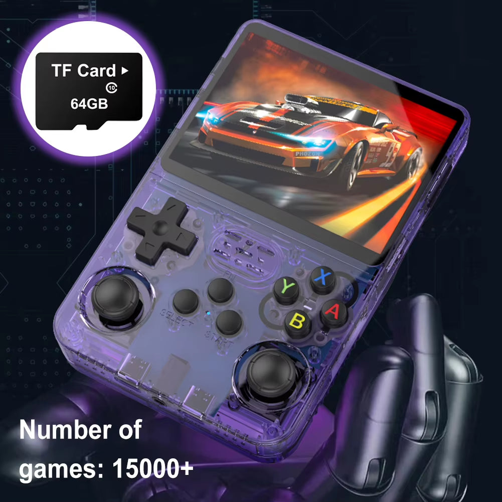 64G Memory Card Built-In 15000+ Game Game Memory Card Support 10+ Emulators Game Memory Card for R36S Handheld Game Console