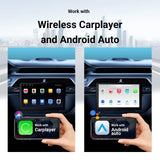 9" Wireless Double Din Car Stereo, Car Radio with Apple Carplay & Android Auto/Bt 5.4/Backup Camera/Mirror Link/Wifi-6