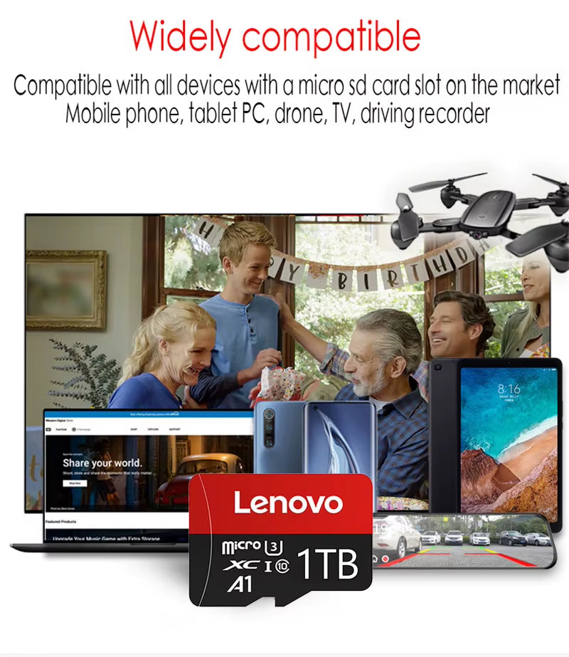 1TB Memory Card 1TB High Speed Full HD Video 512GB MINI SD Card 256GB 128GB 64GB Newest Micro Card for Phone/Tablet/Pc