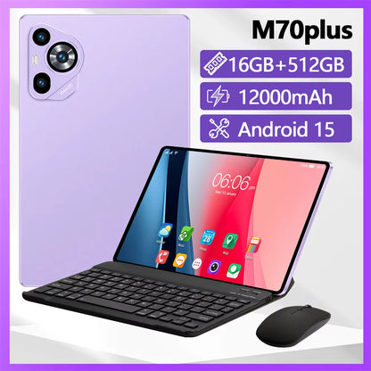 New M70 plus Tablets Case for 5G Dual SIM Android Global Version 11.6Inch Face Recognition Tablet PC 2025 for Children'S Kid