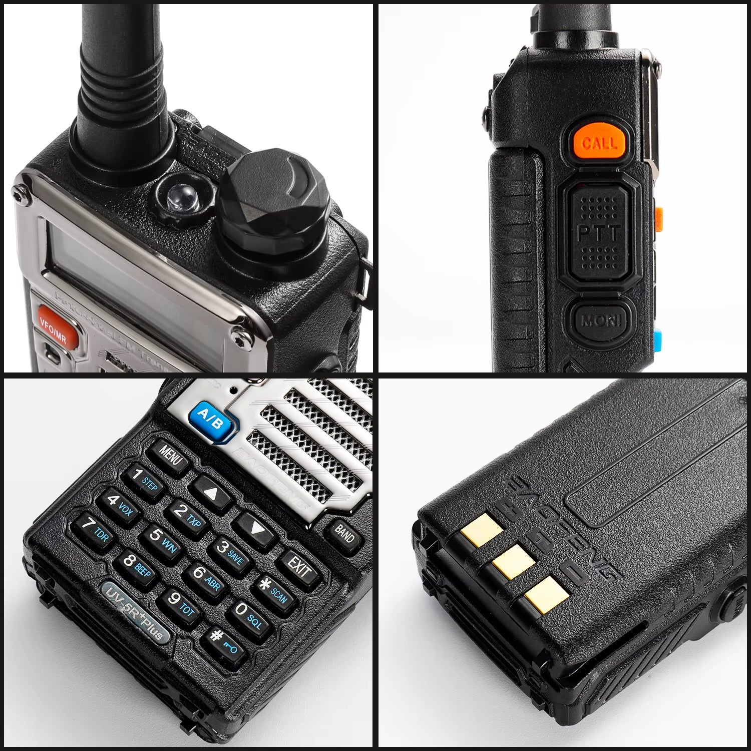 UV-5R+ plus Two Way Radio, Long Range for Adults Rechargeable with Earpiece, Walkie Talkie for Outdoors