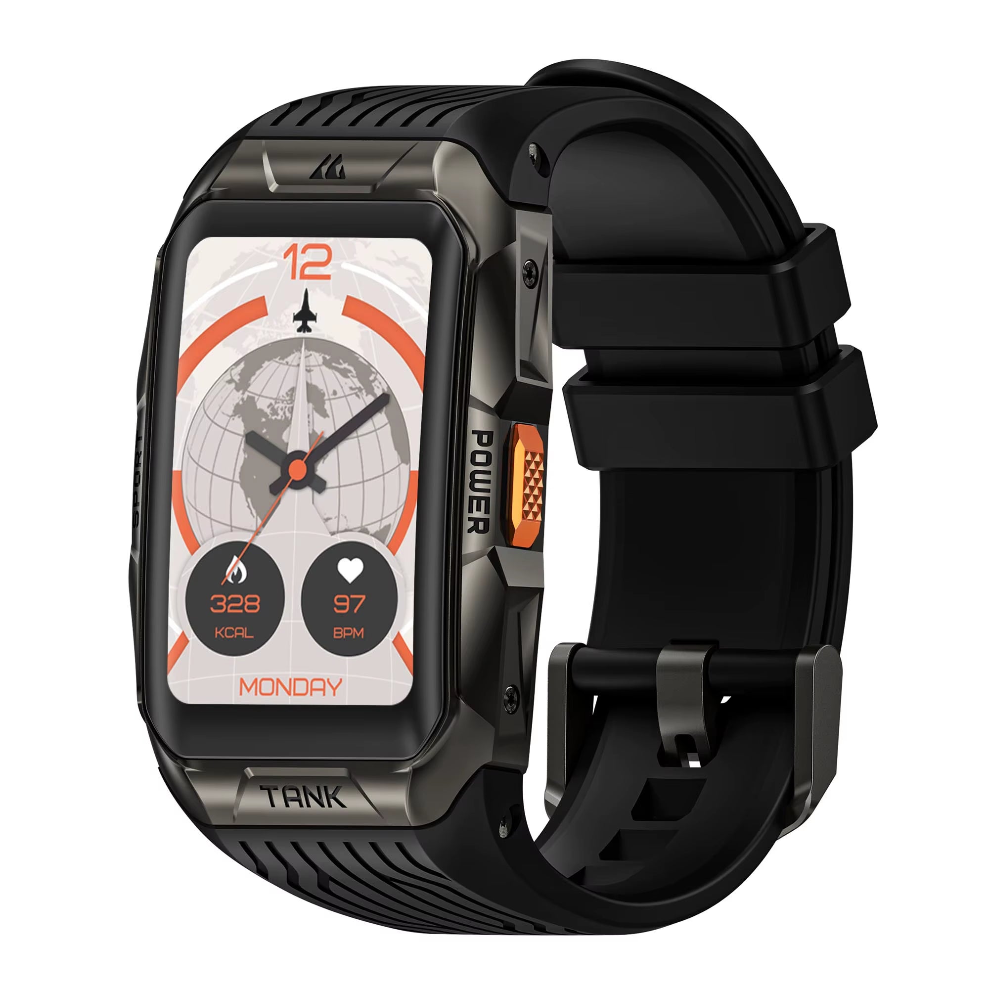 2025  TANK X2 Ultra GPS Smart Watch for Men 3D Curved Screen Stainless Steel Body Compass Altimeter Waterproof Smartwatch