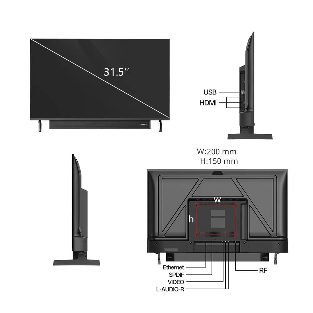 32" Smart TV Tizen OS Powered by SAMSUNG Built-In 30W Soundbar HDR10 V-Max Display Theater Audio Dynamic Sound 1Y Warranty