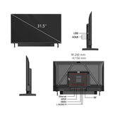 32" Smart TV Tizen OS Powered by SAMSUNG Built-In 30W Soundbar HDR10 V-Max Display Theater Audio Dynamic Sound 1Y Warranty