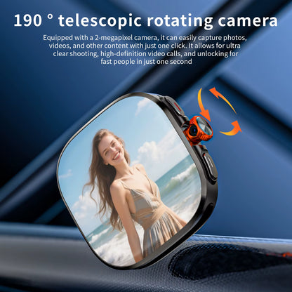 New APPLLP 6 MAX Android Smart Watch Phone Amoled Touch Screen Rotating Camera AI Translation Function Chatgpt