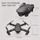 RC Drone New E88Pro 4K Professinal 2 Batteries with 1080P Wide Angle Dual HD Camera Foldable RC Helicopter WIFI FPV Height Hold