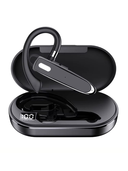 Bluetooth Headset Wireless Hands-Free Phone with Mic Hands-Free Earphones with 8 Hours Talk Time for Trucker Sports Riding