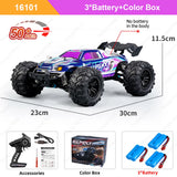 16101 /16102 PRO 1:16 High Speed RC Car with LED Light Drift 70KM/H 4WD RC Off-Road Car Monster Truck Toy for Kid Gifts