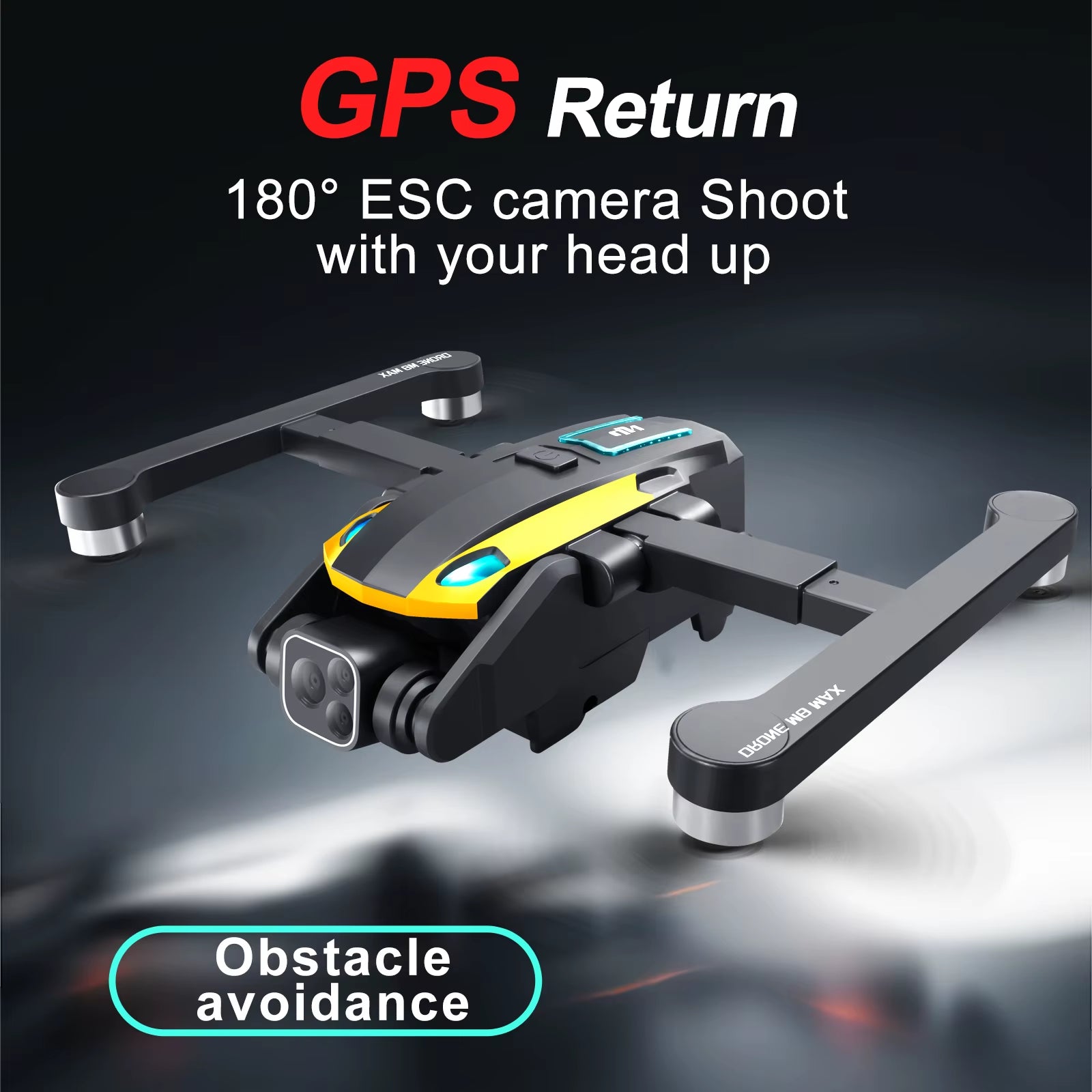 M8 Drone, 8K Camera Intelligent Obstacle Avoidance, Optical Flow Positioning Precise Hovering Shooting,