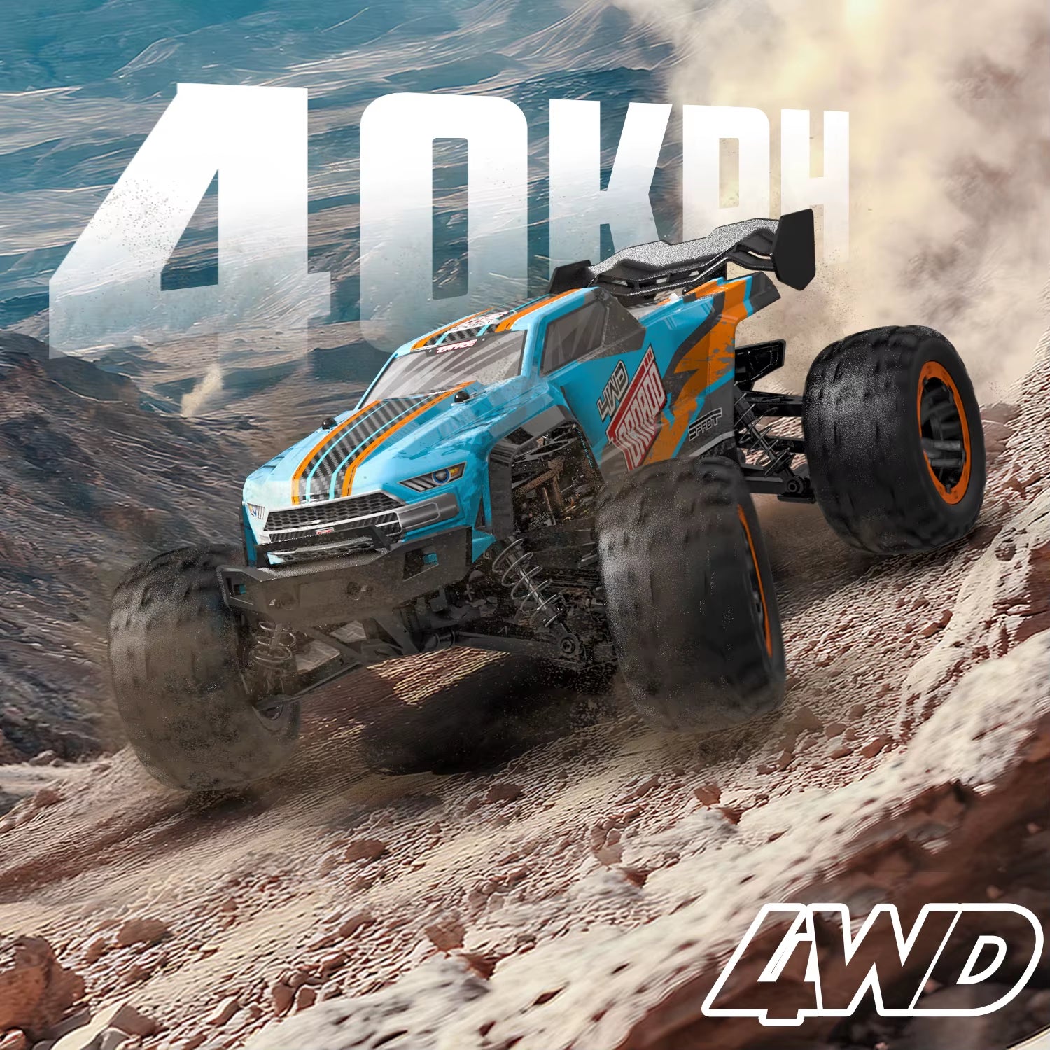 RC Truck 1:16 4X4 All Terrain RC Car 40KPH High Speed Remote Control Cars for Adults