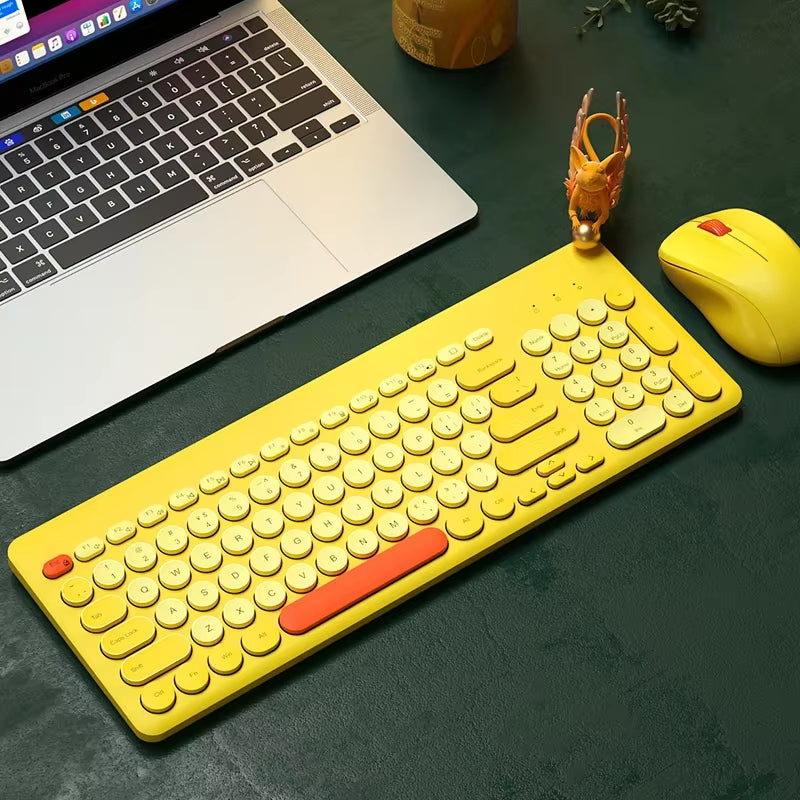 Colorful Gaming Accessories Ergonomic Mini Portable Wireless Keyboard and Mouse Combo for Home Office