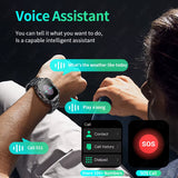 2024 New for Xiaomi Military Smart Watch Men IP68 5ATM Outdoor Sports Fitness Tracker Health Monitor 1.96" BT Call Smartwatch