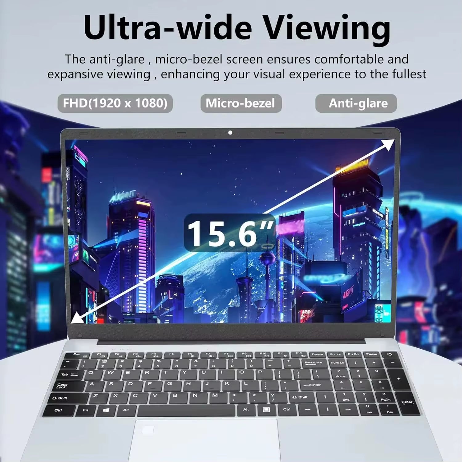15.6" Computer Laptop  Core I7-8500Y 16GB RAM 1TB SSD Windows 11 Fingerprint Office Laptops Notebook Computer Portable PC