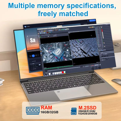 15.6 Inch Gaming Laptop  Core I9 10980HK IPS 1920*1080 Notebook PC Gamer 16GB RAM 1TB SSD Windows 11 Pro Laptop Computer