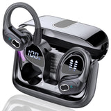 Wireless Earbuds Bluetooth 5.4, 75H Playtime Hi-Fi Stereo Deep Bass, ENC Mic IPX7 Waterproof Earhooks Sport Earphones.