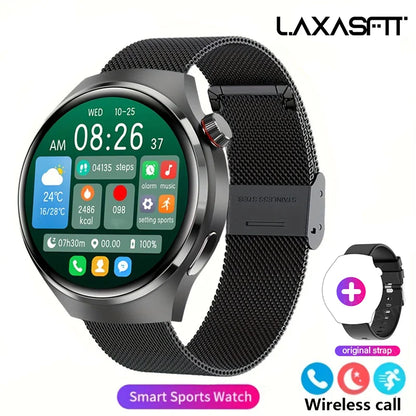 New Men'S Smart Watch HD Screen Heart Rate Bluetooth Call NFC Smartwatch for 2025 Men Women Holiday Gifts