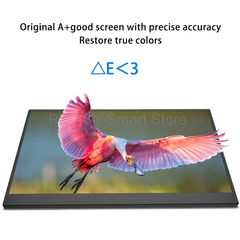 15.6 Inch Portable Monitor IPS HD 1080P PC Secondary Screen Car Expansion Screen Switch External Display 60Hz Refresh 6Ms 250Nit