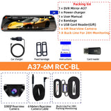 10" Dash Cam 2K Car Dvr Auto WIFI Mirror Stream Optioanl1080P Rearview Black Box Dashcam Camera Night Vision Drive Recorder