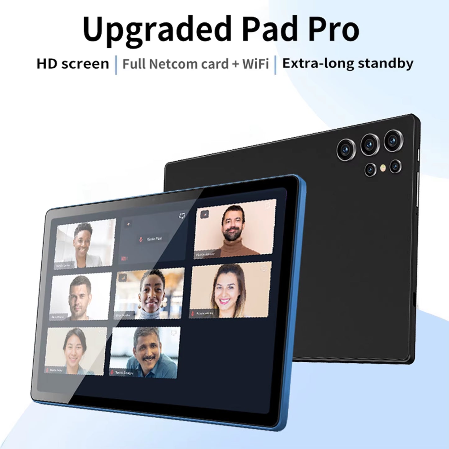 2025 New Upgraded Pad 10.1 Inch Android Tablets Octa Core 6GB RAM 128GB ROM Dual Network Wifi Dual Cameras Tablet PC 6000Mah