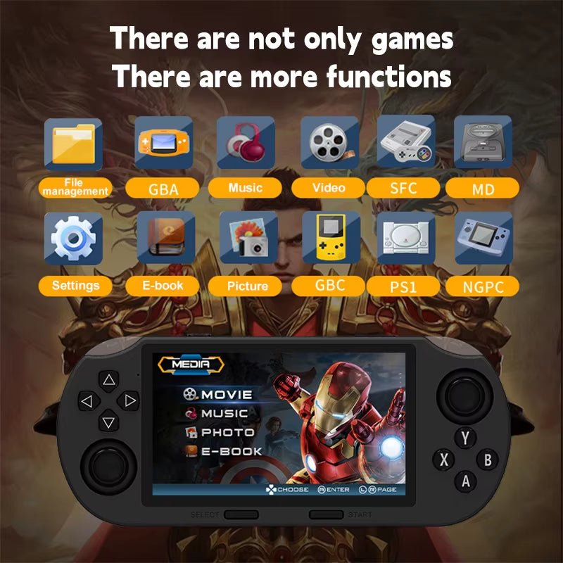 SF3000 4.5 Inch IPS Screen Portable Handheld Game Player Retro Video Game Console Built-In 20000+ Games for PS1/GBA Local Ship