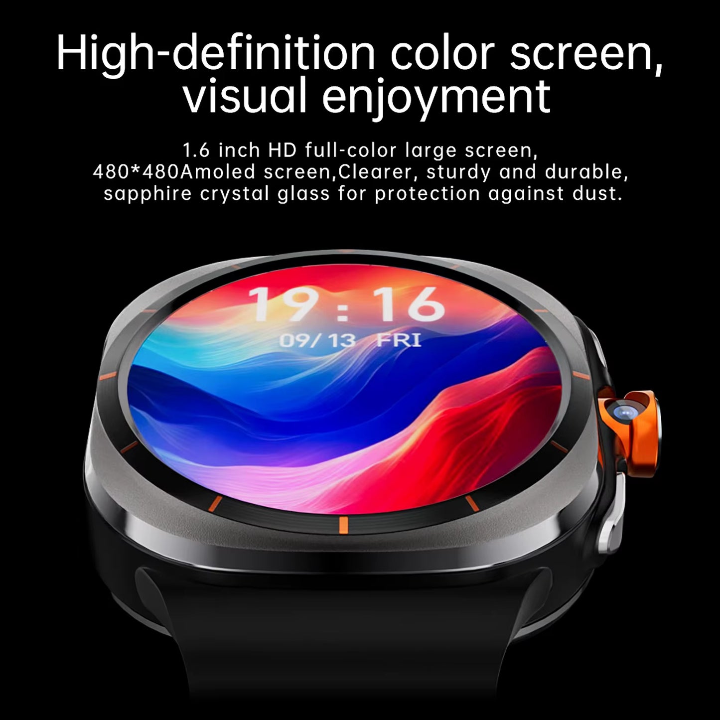 2025New WATCH 7 Ultra Upgrade 5G Smart Watch Men 1480Mah 32GB Memory 480*480 HD Screen Camera NFC GPS Compass Sports Smartwatch