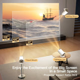 Projector HY300 Pro+ 4K Android 11 Dual Wifi6 300ANSI Allwinner H713 BT5.4 720P Native Outdoor Video Home Theater Cinema