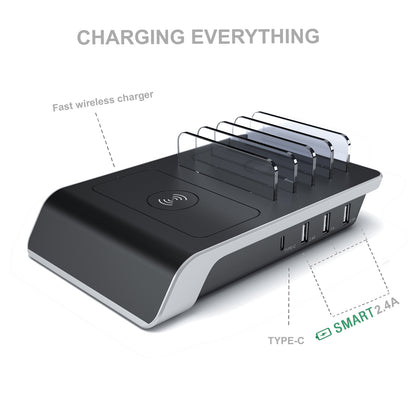 3C 4-port USB mobile phone charging bracket