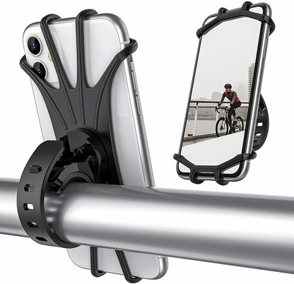 Bicycle Motorcycle MTB Bike Handlebar Silicone Mount Holder For Cell Phone GPS